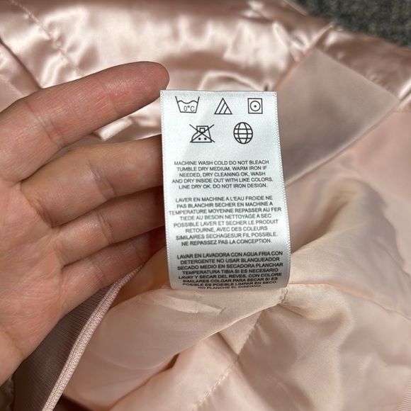 Lady Gaga Pink Full Zip Bomber Jacket NWT Size Small - Picture 11 of 11